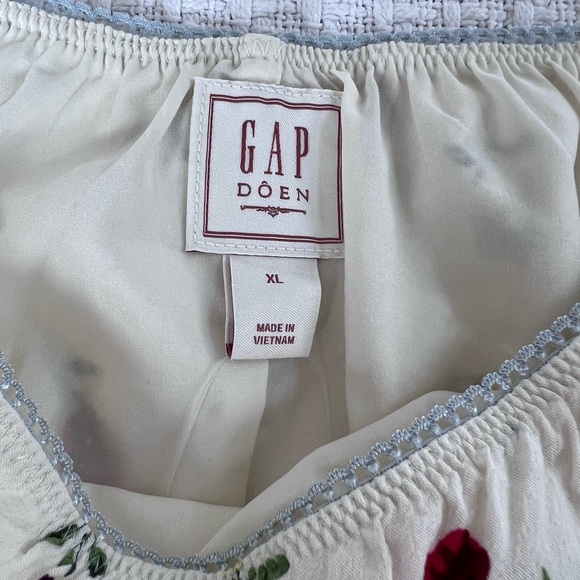 DOEN GAP Cream Floral A-Line Girls' Skirt - Picture 5 of 7